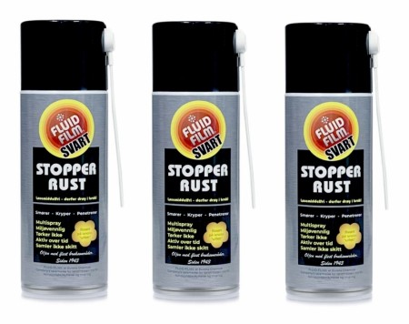 NYHET! 3pk Fluid Film Spray Svart 400 ml. - NAS