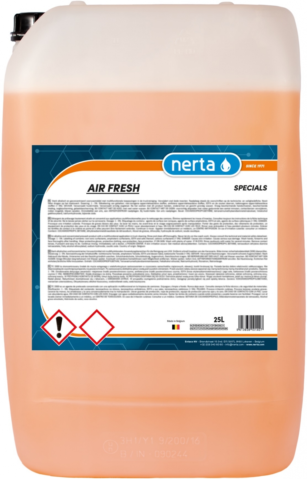 NERTA AIR FRESH maskerer og/eller nøytraliserer ubehagelig lukt.