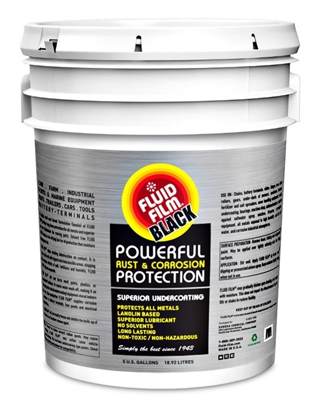 Fluid Film NAS Svart gir samme uovertrufne rustbeskyttelse som den originale Fluid Film NAS,. Svart er ideelt for å dekke områder der en svart farge er mer ønskelig. Fluid Film NAS Svart kan naturligvis blandes med Fluid Film NAS.