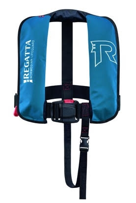 Oppblåsbar redningsvest for barn og unge 18-40kg.
