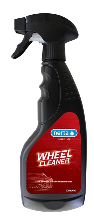 Nerta Wheel Cleaner er en syrefri smuss- og bremsestøvfjerner