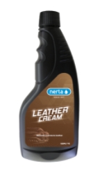 Nerta Leather Cream gjenoppretter og beskytter skinn.